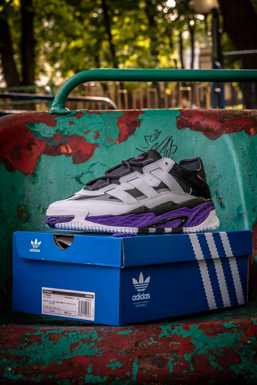 Adidas Niteball White Black Violet